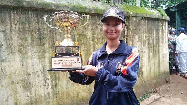 CDT Purva with Championship Trophy