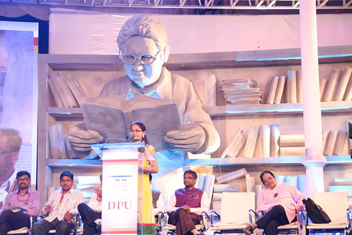 Pratiksha Ingole at Sahitya Sammelan (Pimpri Chinchwad)