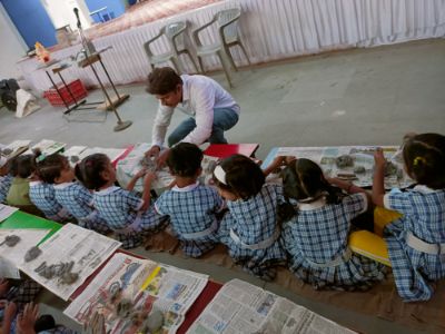 Ganapati idol making