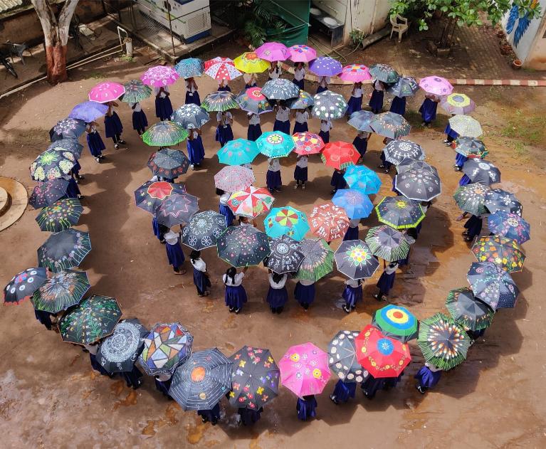 Umbrella colouring