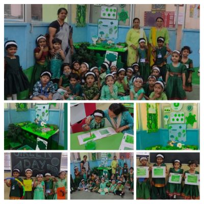 Green colour day and Circle shape