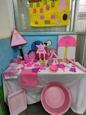 Pink colour and Triangle shape day Pink colour and Triangle shape day