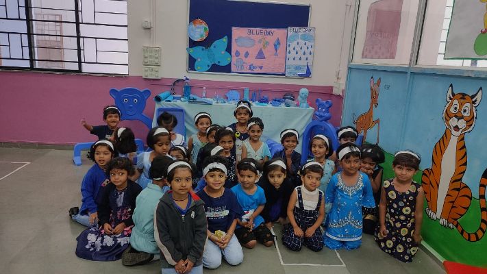 Blue colour and Round Shape Blue colour and Round Shape