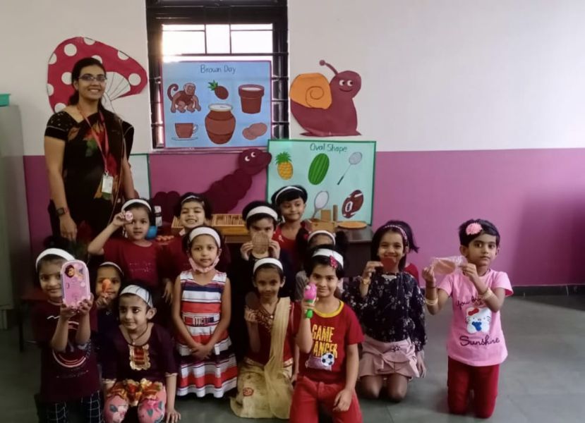 Brown Colour Day and Oval Shape Brown Colour Day and Oval Shape